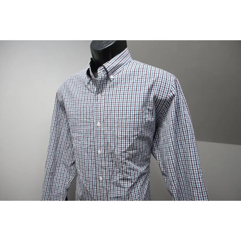 J Crew Dress Shirt Long Sleeve Casual Plaid Button Up Mens Sz‎ Large
